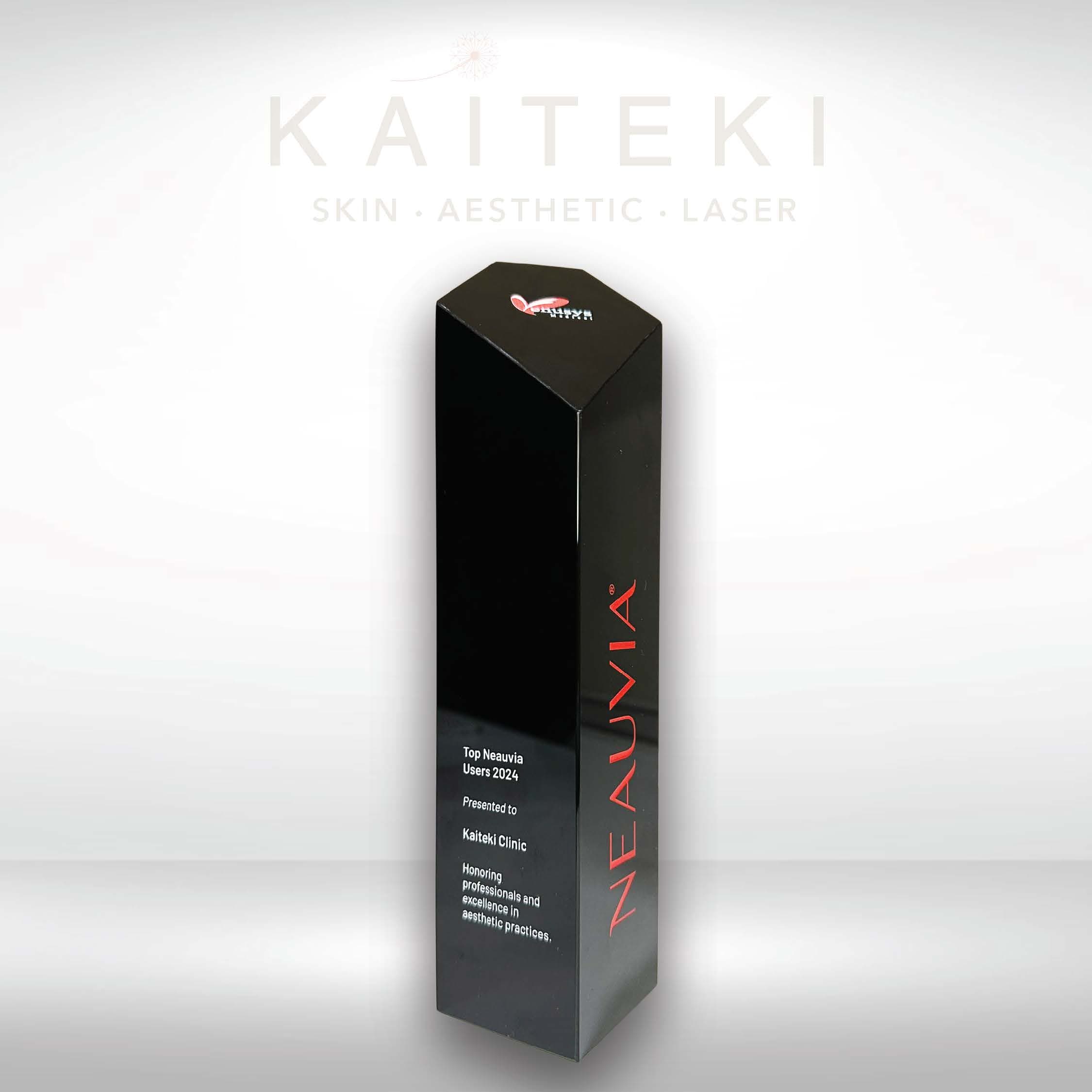 Neauvia trophy presented to Kaiteki Clinic as a Top Neauvia User, 2024.