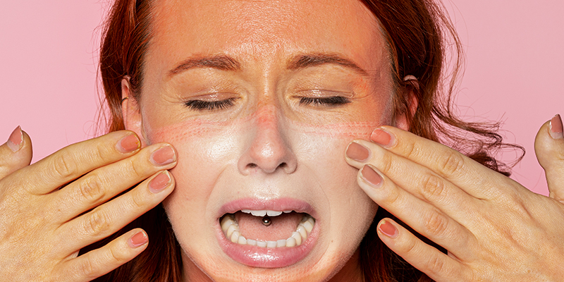 Tired, dull skin texture